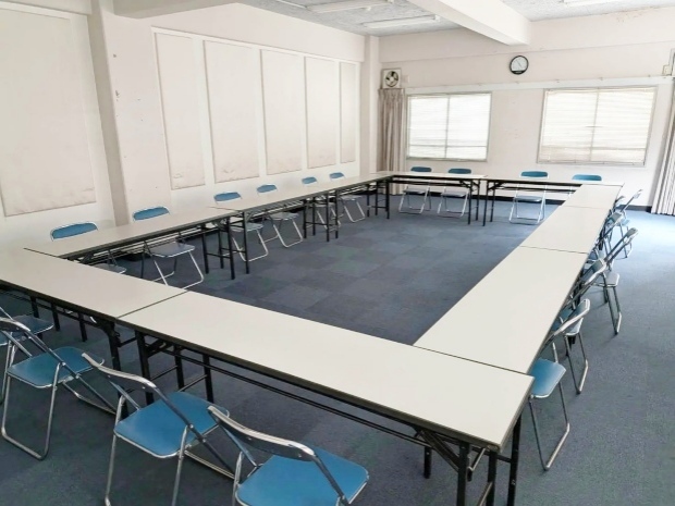 A会議室 ロの字形式①|大須新天地沿いビル貸会議室 多目的スペース|名古屋会議室